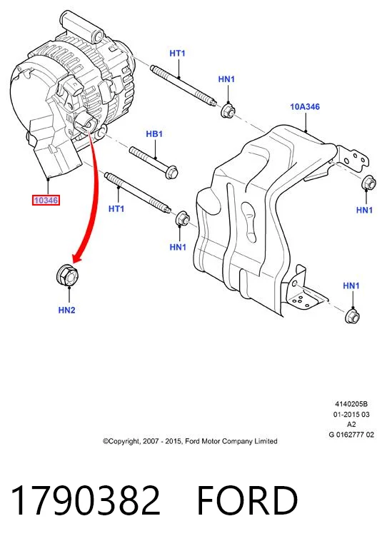 1790382 Ford Генератор автомобильный