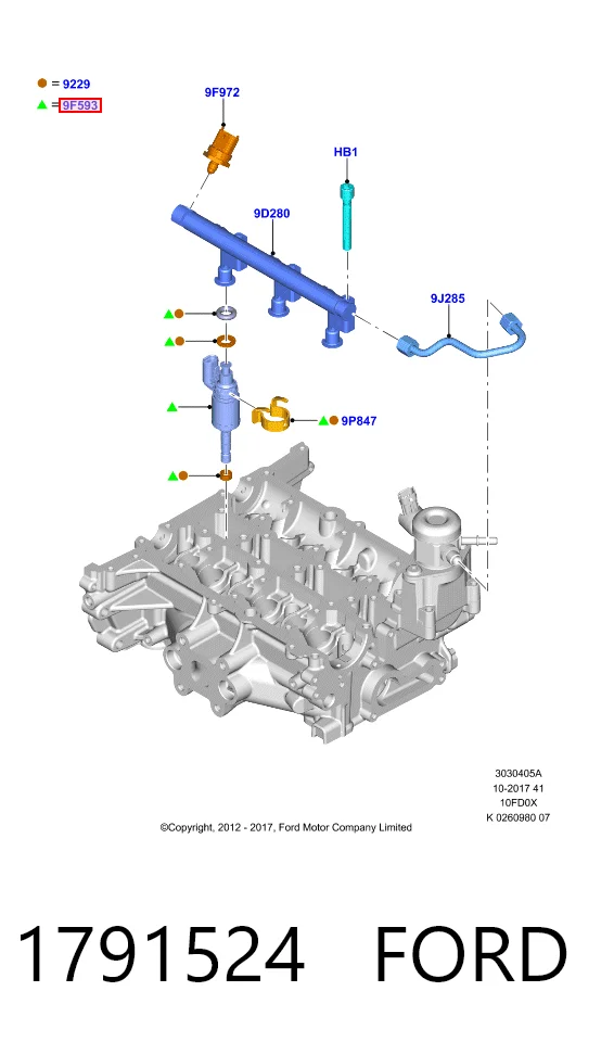 261500556 Bosch Топливные форсунки