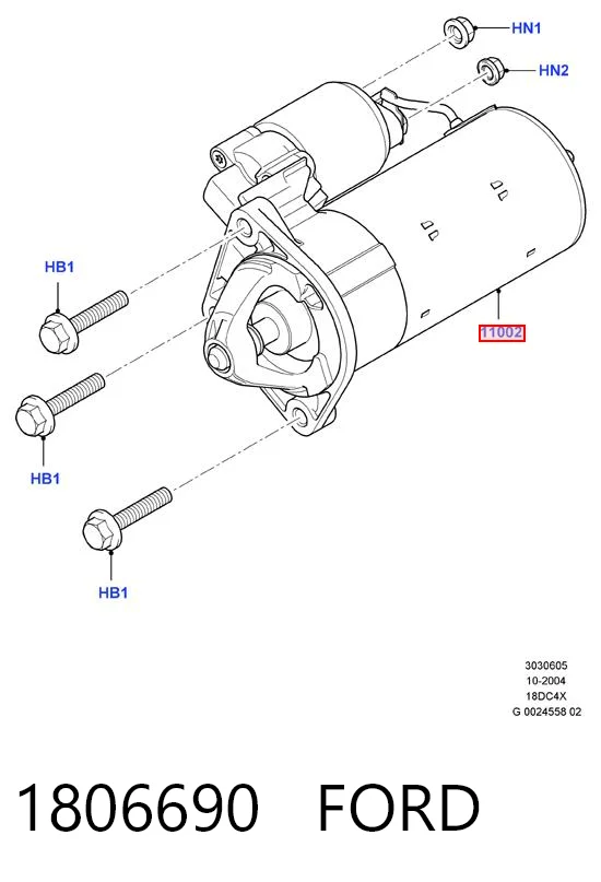 1806690 Ford Стартер автомобиля
