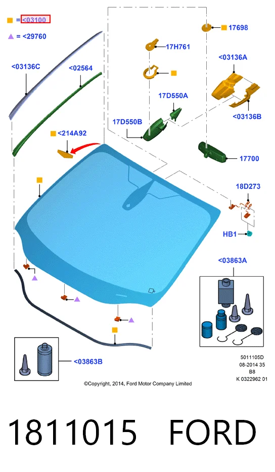Купить 3578AGSHMVW3P Eurocode Ветровое стекло