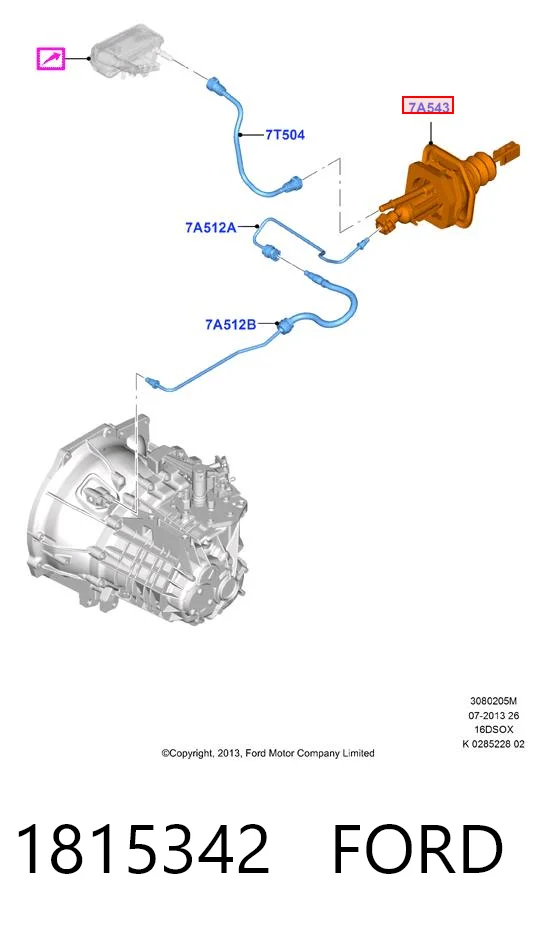 Главный цилиндр сцепления 874693 VALEO