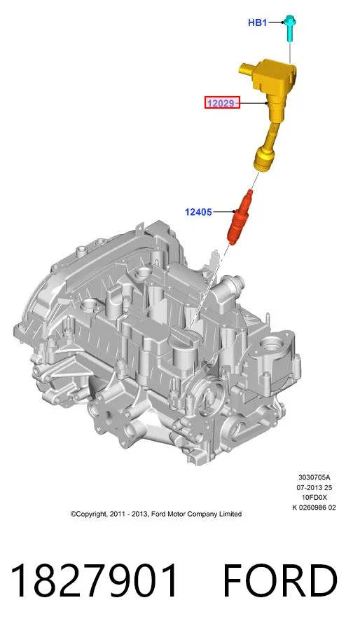 1827901 Ford Катушка зажигания