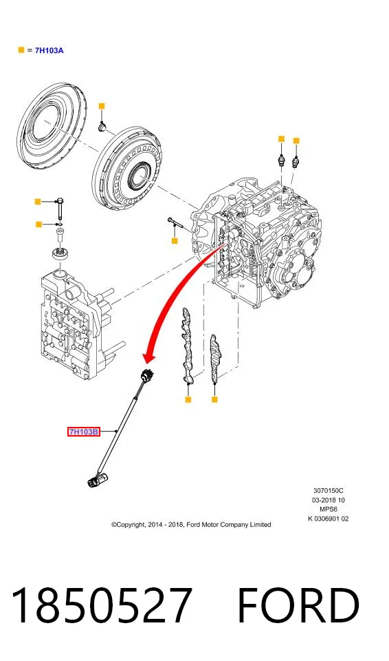 1850527 Ford Датчик скорости спидометра