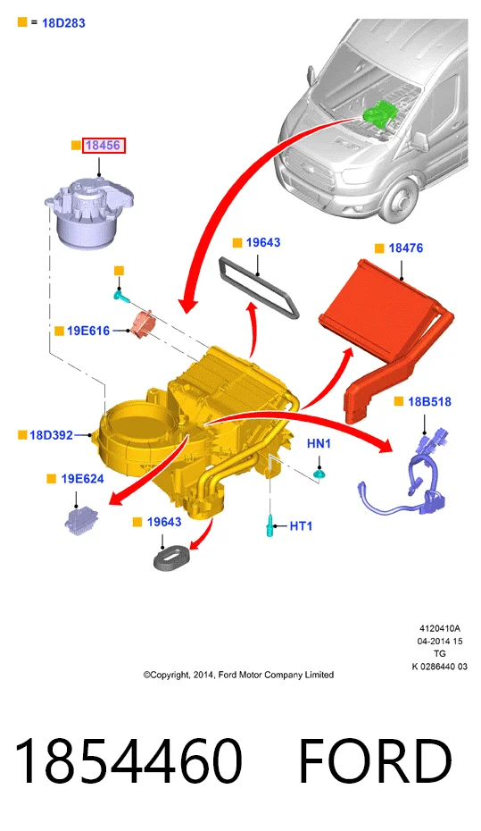 Вентилятор печки 32D2J84 Polcar