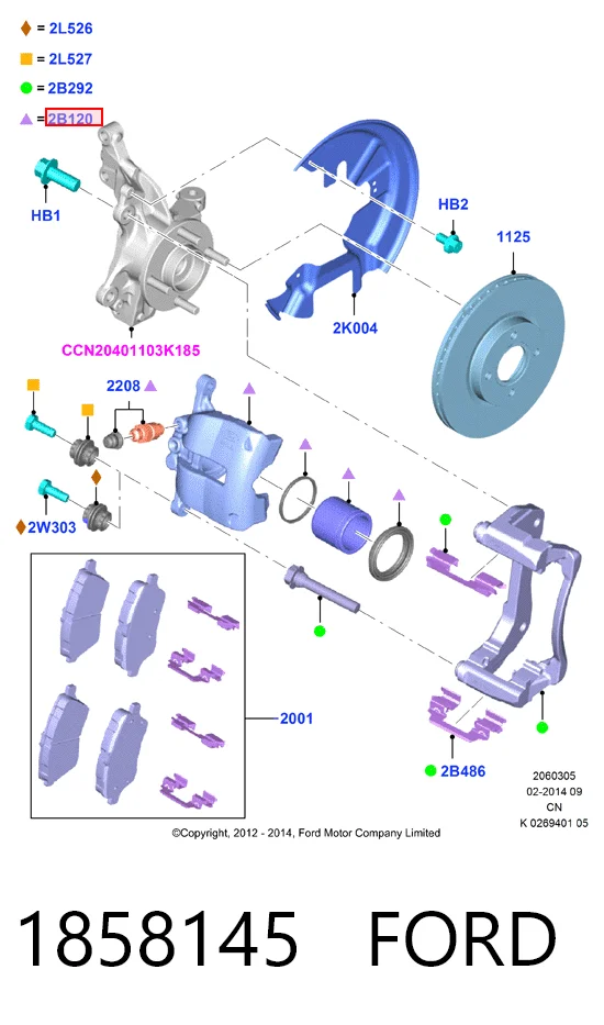 Купить MR955331 Mitsubishi Суппорт тормозной передний правый
