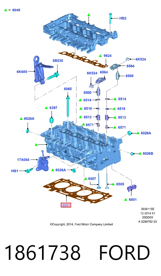 Прокладка ГБЦ Toyota SU001A3982 цена, от 31.82 USD