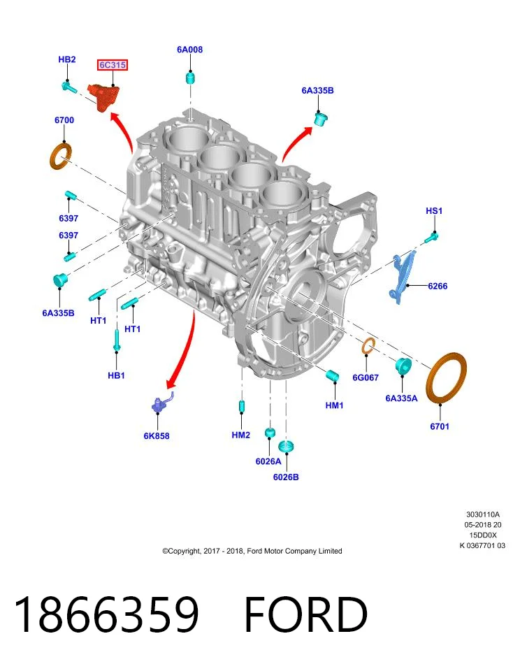 1866359 Ford ДПКВ