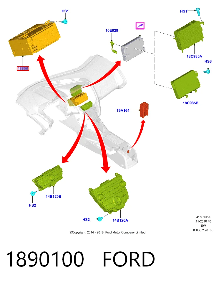 Радиоприемник на Ford Transit VII V363