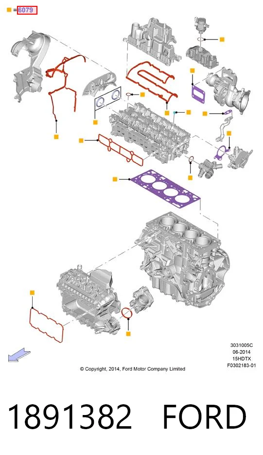 Купить HMPDS7G6014BA Hmpx Верхний комплект прокладок двигателя