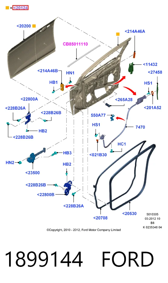  Дверь передняя правая Ford Focus 3