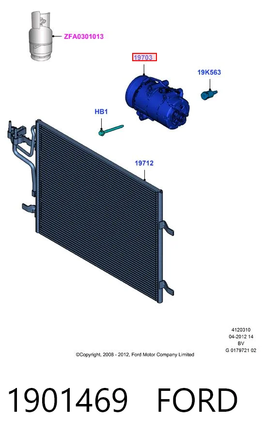 1901469 Ford Компрессор хладагента