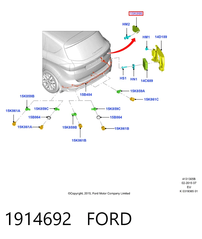 Купить GJ5T15T850AJ Ford 