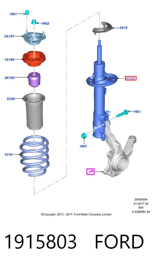560086 Sachs Амортизатор передний левый