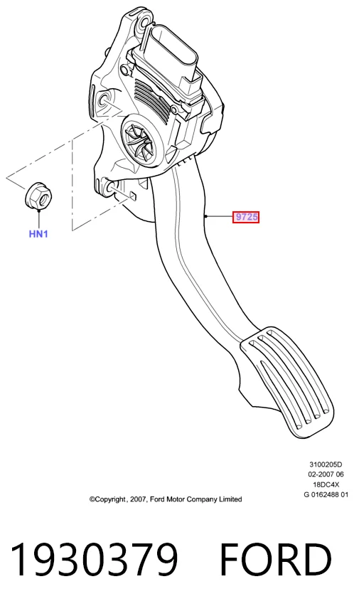 Педаль газа (акселератора) Ford Mondeo IV седан (CA2) (2007 - 2014) цена, от 28.31 USD