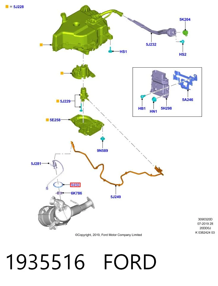 6000628247 Fiat/Alfa/Lancia Уплотнительное кольцо форсунки Ad Blue