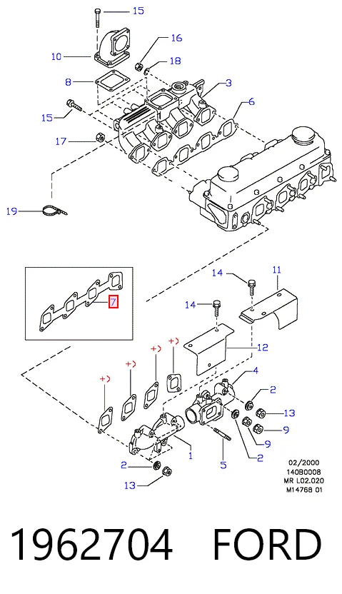  Прокладка коллектора Nissan Pathfinder 