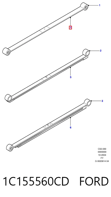 Рессора (задняя) STR V184YC02