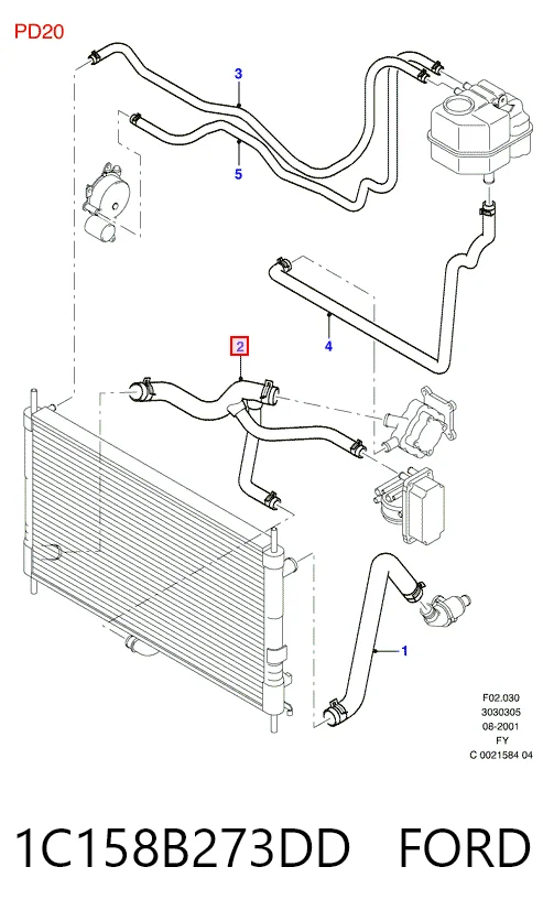 Нижний шлаг радиатора охлаждения 7700577132 Renault (RVI)