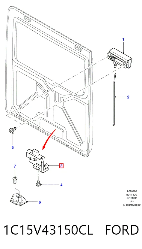 1C15V43150CL Ford Радиатор основной
