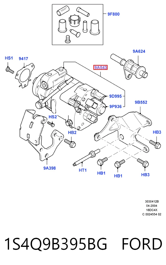 Насос топливный высокого давления (ТНВД) Ford Focus I седан (DFW) (1999 - 2005) цена, от 114.09 USD