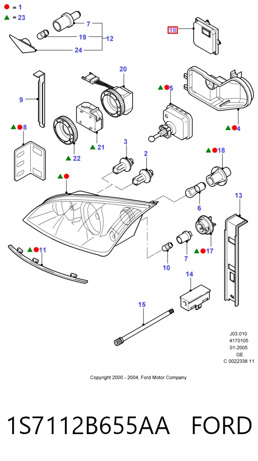Блок розжига ксенона на Ford Mondeo III B4Y