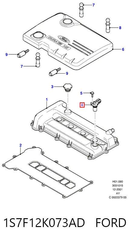 1S7F12K073AD Ford Датчик распределительного вала