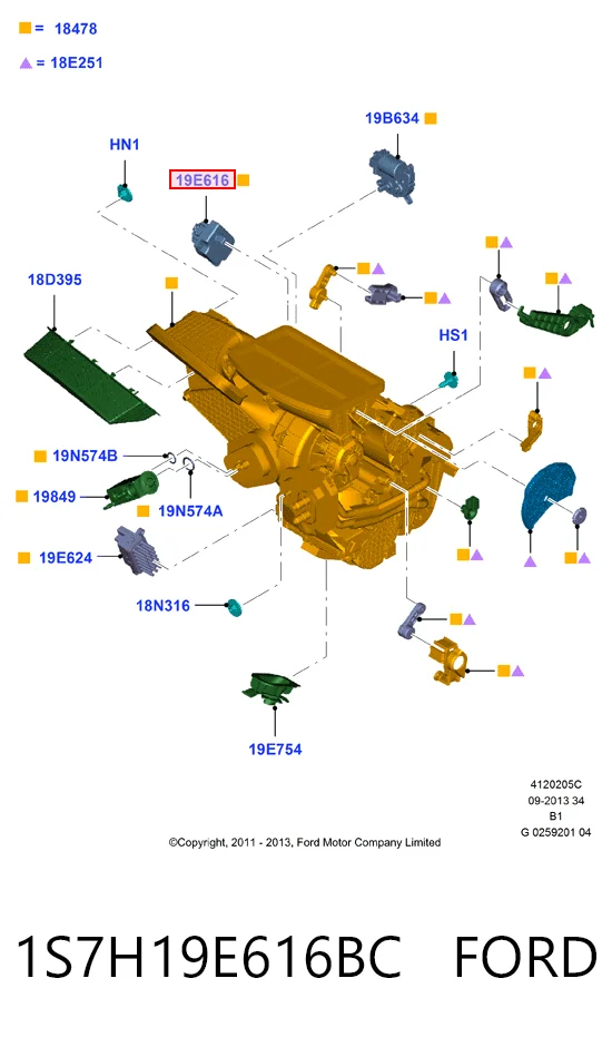 1S7H19E616BC Ford 