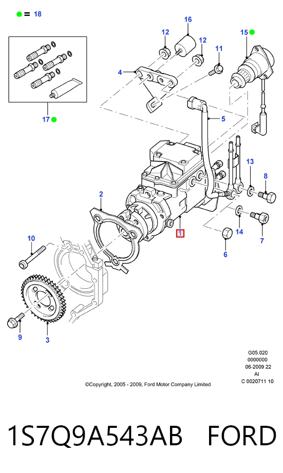 Насос топливный высокого давления (ТНВД) Ford Mondeo IV седан (CA2) (2007 - 2014) цена, от 147.13 USD
