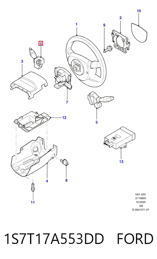 Правый подрулевой переключатель 50183010 Magneti Marelli