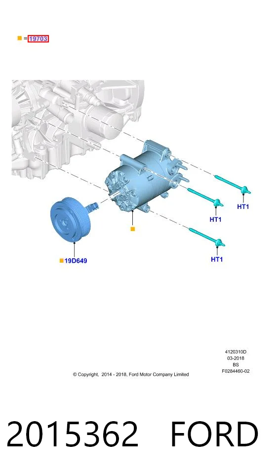 2015362 Ford Компрессор хладагента