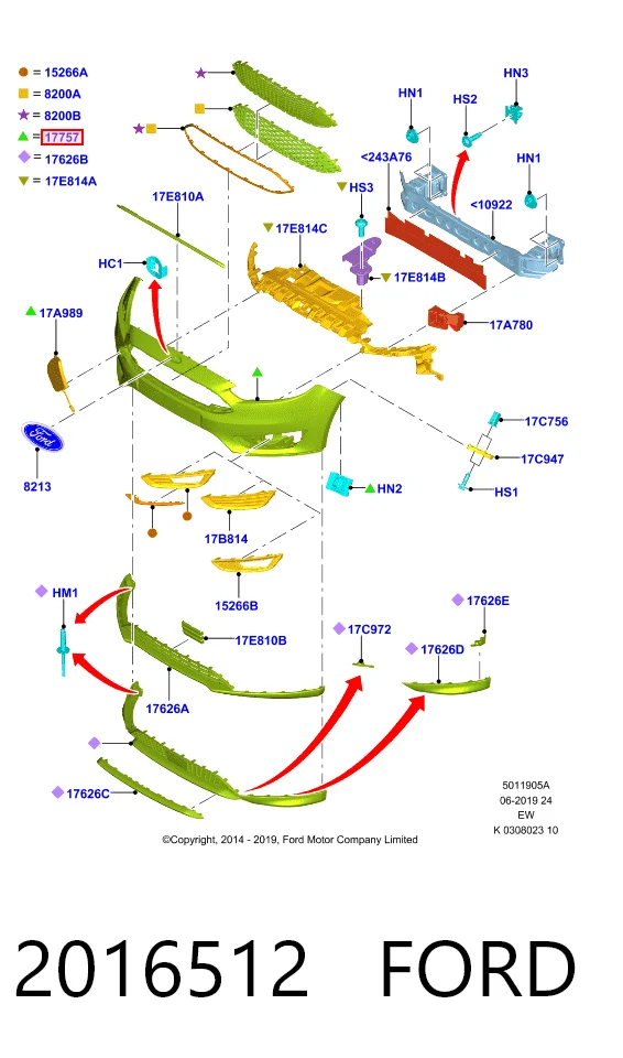 Купить 30807381 AND Буфер (бампер) передний