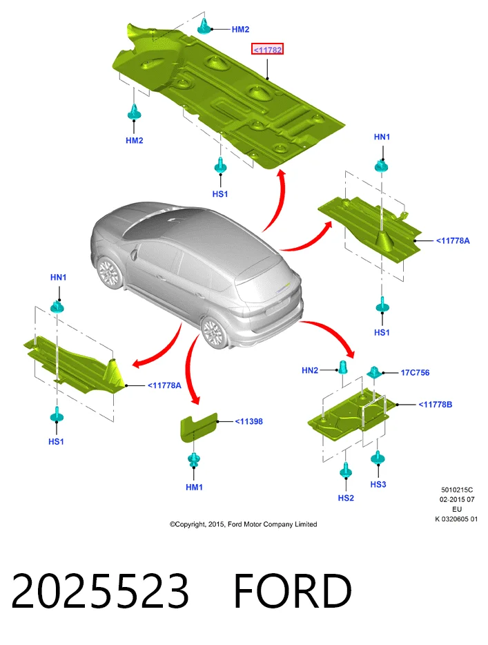 CV61R11133AB Ford Воздуховод (дефлектор) радиатора левый