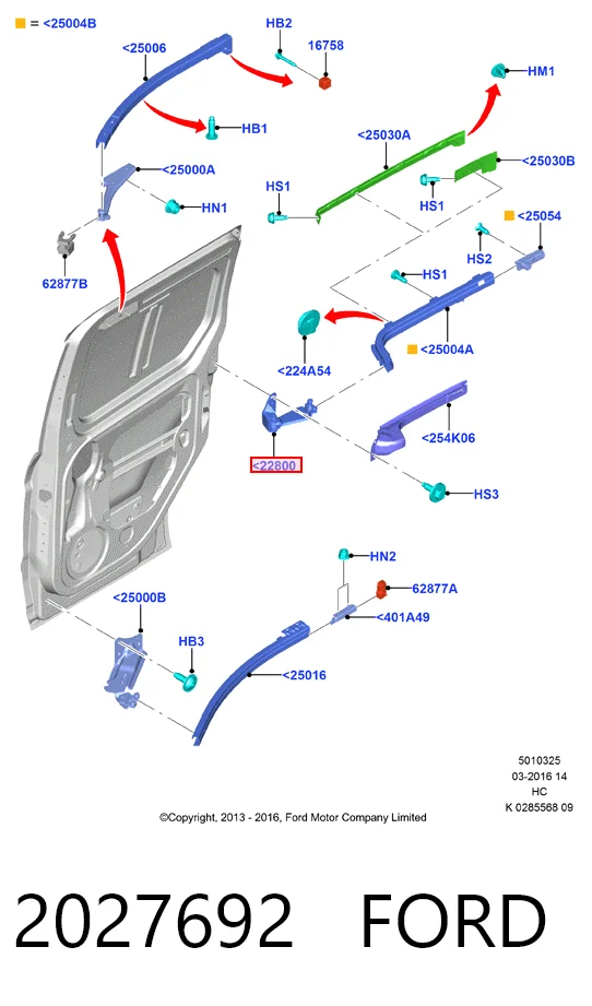 DT11V26801AK Ford Ремкомплект суппорта тормозного, переднего