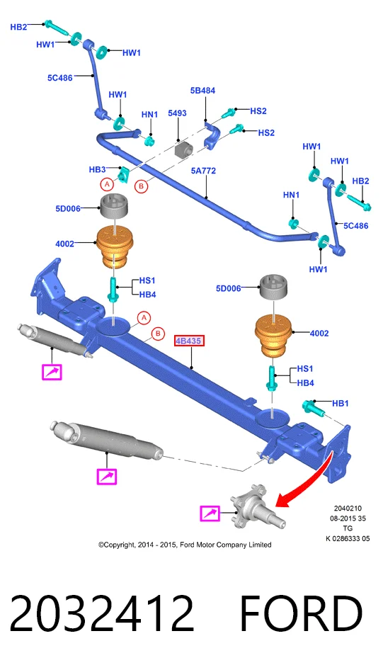 Балка задней подвески поперечная Ford Transit VII фургон (V363) (2013 - 2026) цена, от 268.36 USD