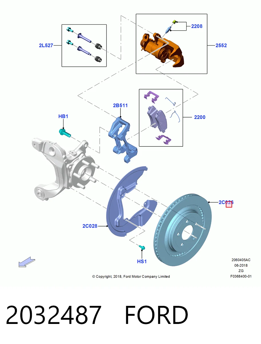  Тормозные диски Ford Mustang 6