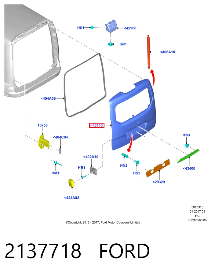 Купить PDT11V40706BF Ford 