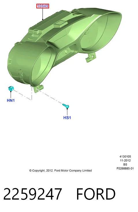 2259247 Ford Щиток приборов