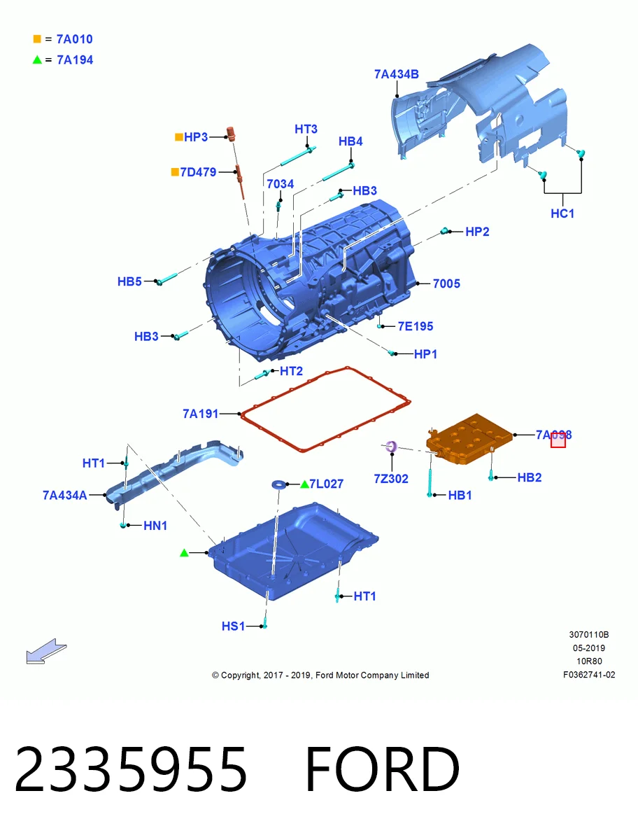 2335955 Ford Масляный фильтр АКПП
