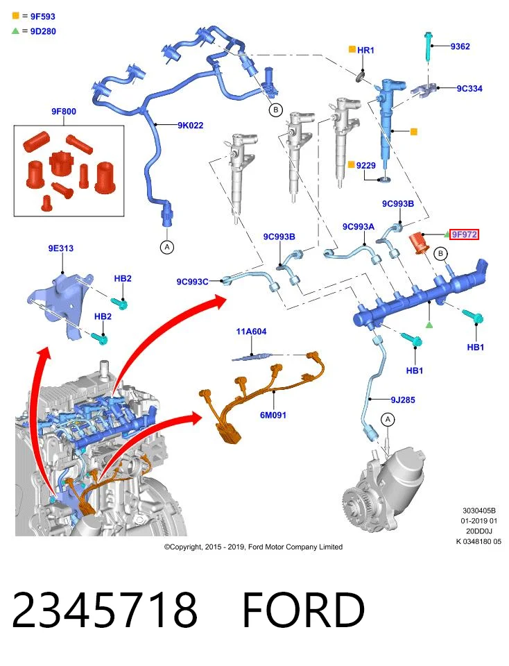 2345718 Ford Манометры