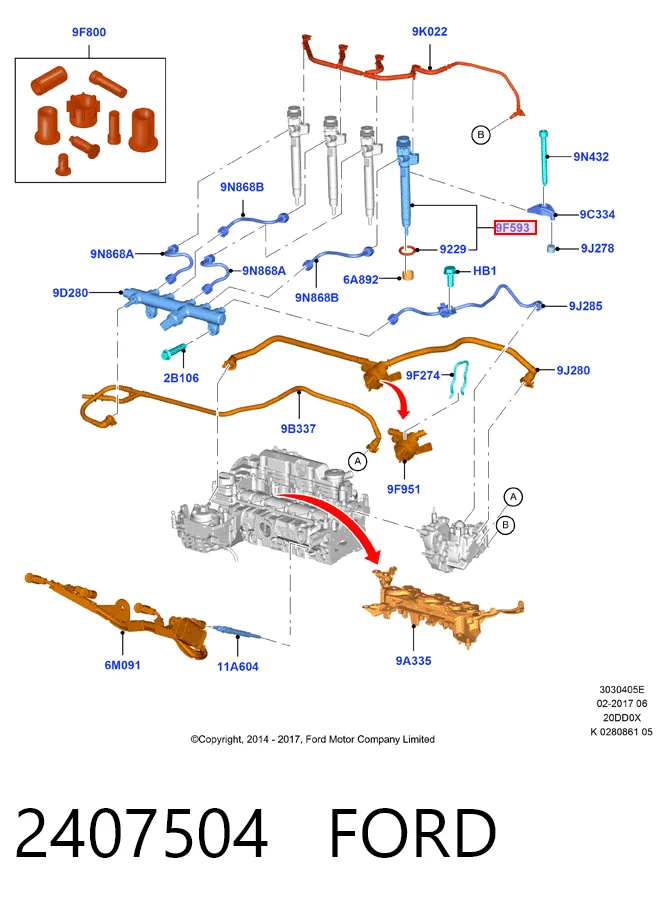 Купить 95527177 Peugeot/Citroen Клапанная форсунка