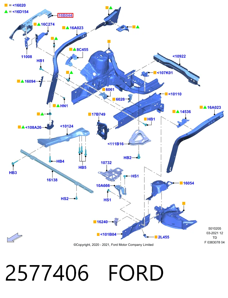 Купить LV4BS16B045AF Ford 