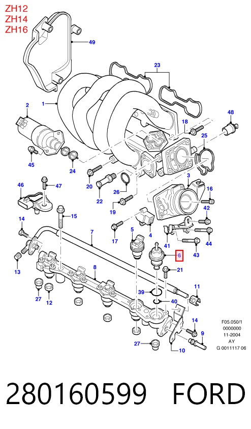 Купить 280160599 Bosch Регулятор давления топлива