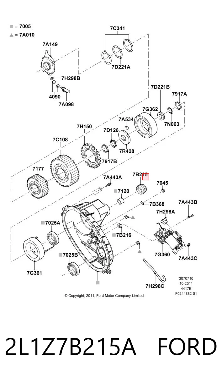 Сальник раздатки, передний, выходной Fiat/Alfa/Lancia K04798125