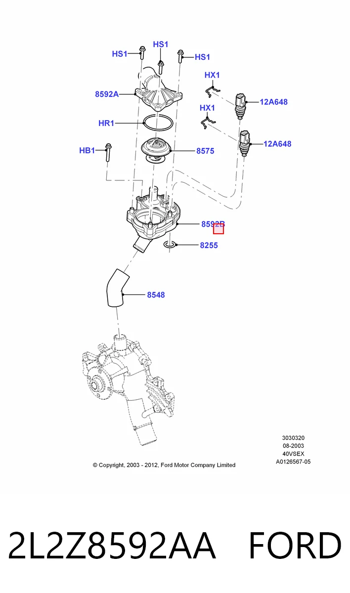 2L2Z8592AA Ford 
