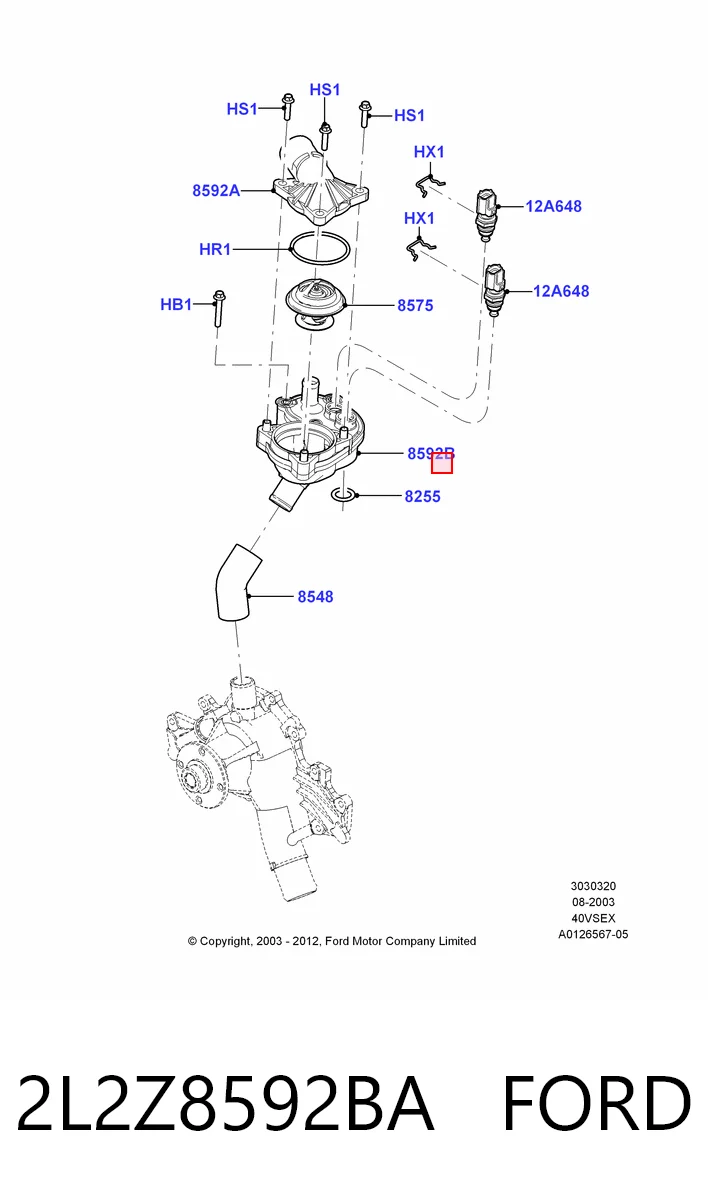 2L2Z8592BA Ford 