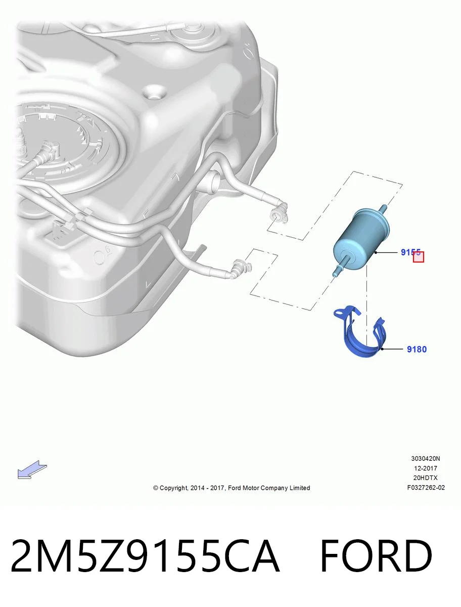 2M5Z9155CA Ford Фильтр топлива