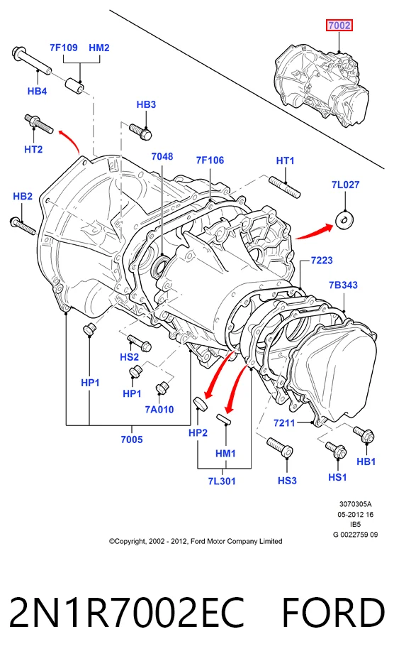КПП в сборе на Ford Fusion  JU
