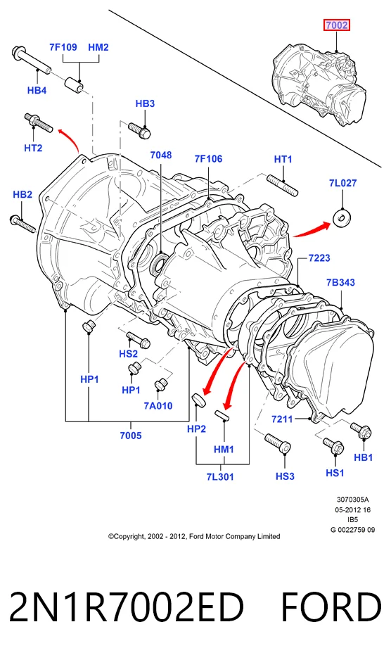 Коробка переключения передач Ford Fusion универсал (JU) (2002 - 2012) цена, от 84.55 USD