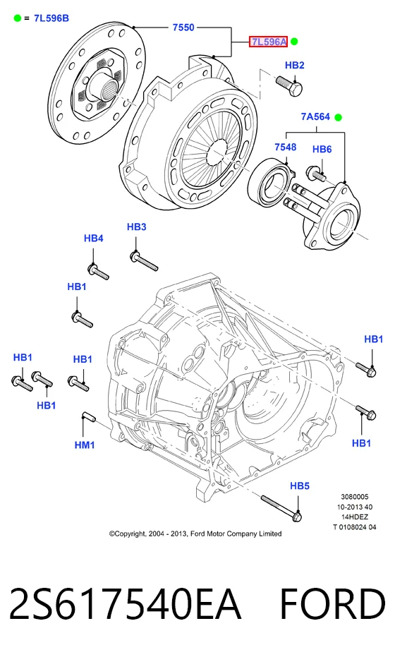Комплект сцепления Mazda C40316490