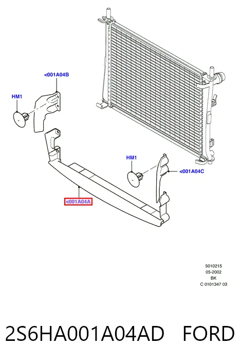 2S6HA001A04AD Ford
